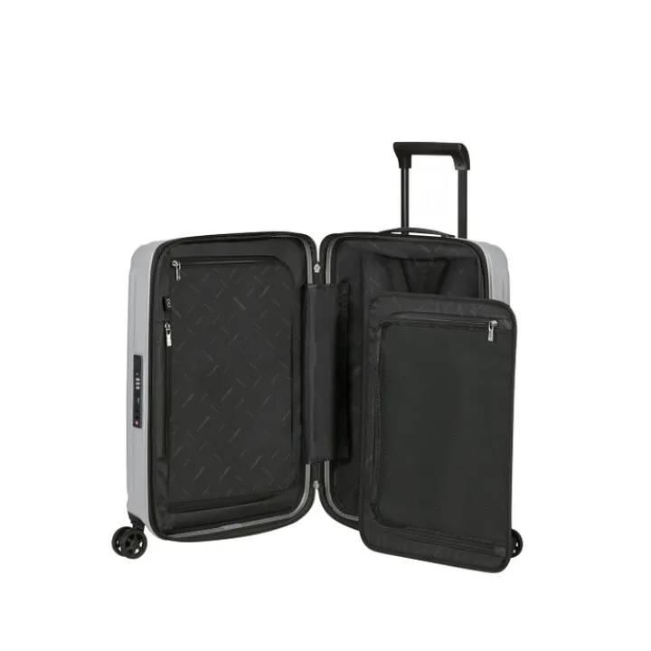 Transavia Trolleys|Ryanair Trolleys>Samsonite Nuon Spinner 55 Exp matt silver
