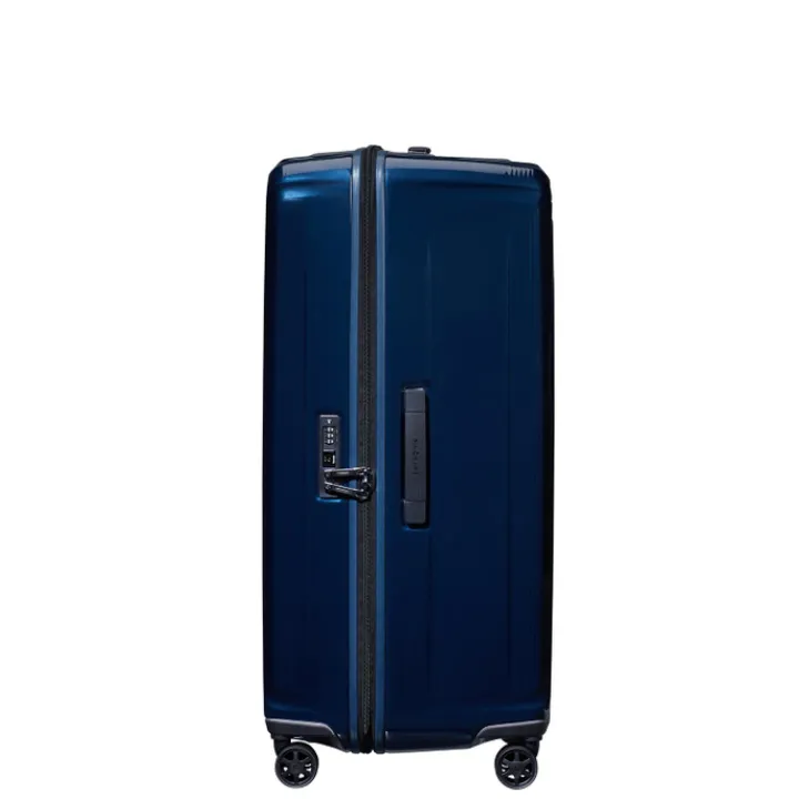 Reistrolleys|Reiskoffers>Samsonite Nuon Trunk 80/30 metallic dark blue