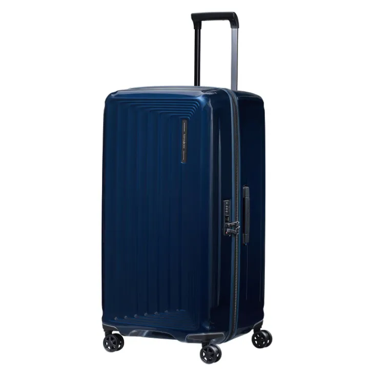 Reistrolleys|Reiskoffers>Samsonite Nuon Trunk 80/30 metallic dark blue