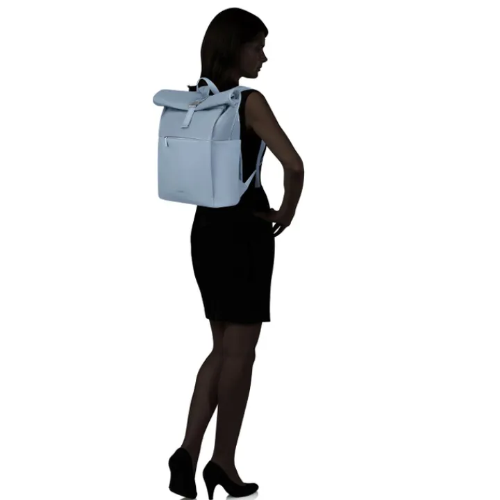 Dames Rugzakken|Schoolrugzak>Samsonite 4Pack Laptop Rolltop Backpack 15.6" dusty blue