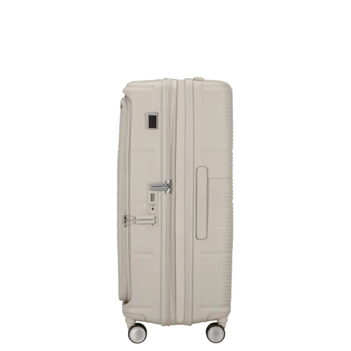 Reistrolleys|Reiskoffers>Samsonite Paralux HS Spinner 75 Expandable stone grey