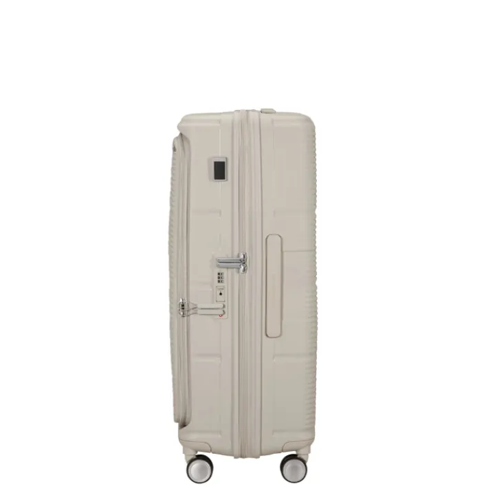 Reistrolleys|Reiskoffers>Samsonite Paralux HS Spinner 75 Expandable stone grey
