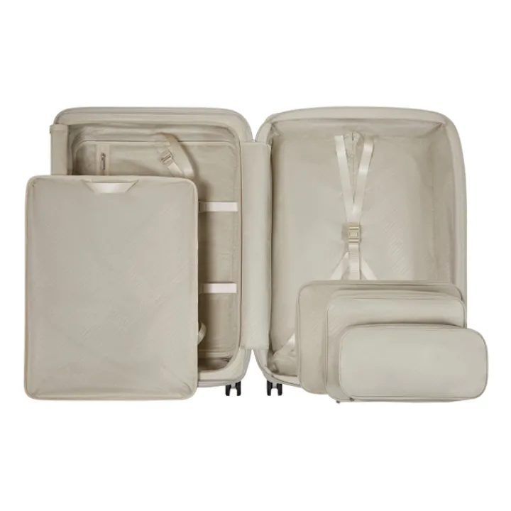 Reistrolleys|Reiskoffers>Samsonite Paralux HS Spinner 75 Expandable stone grey