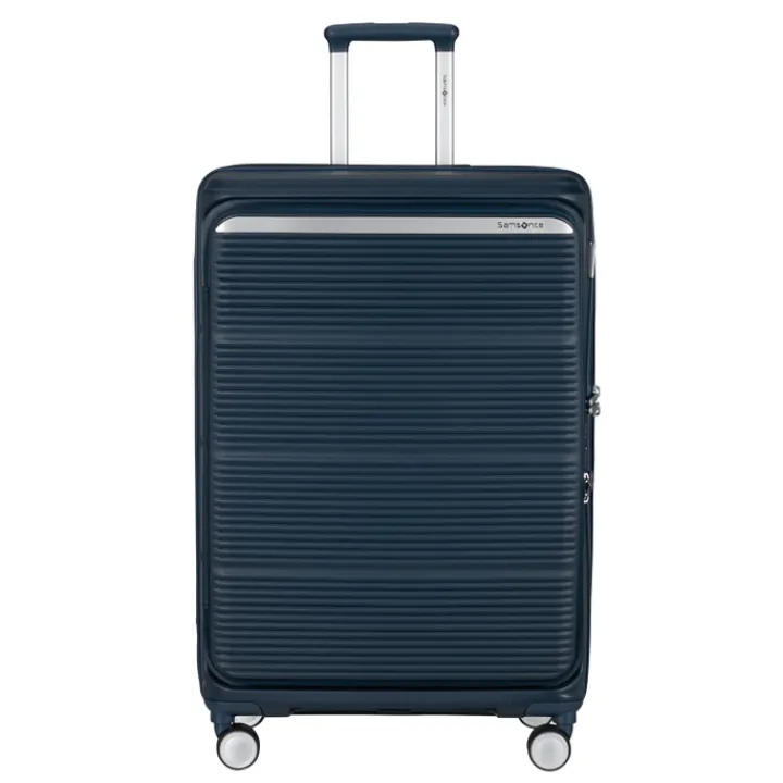 Reistrolleys|Reiskoffers>Samsonite Paralux HS Spinner 75 Expandable midnight blue