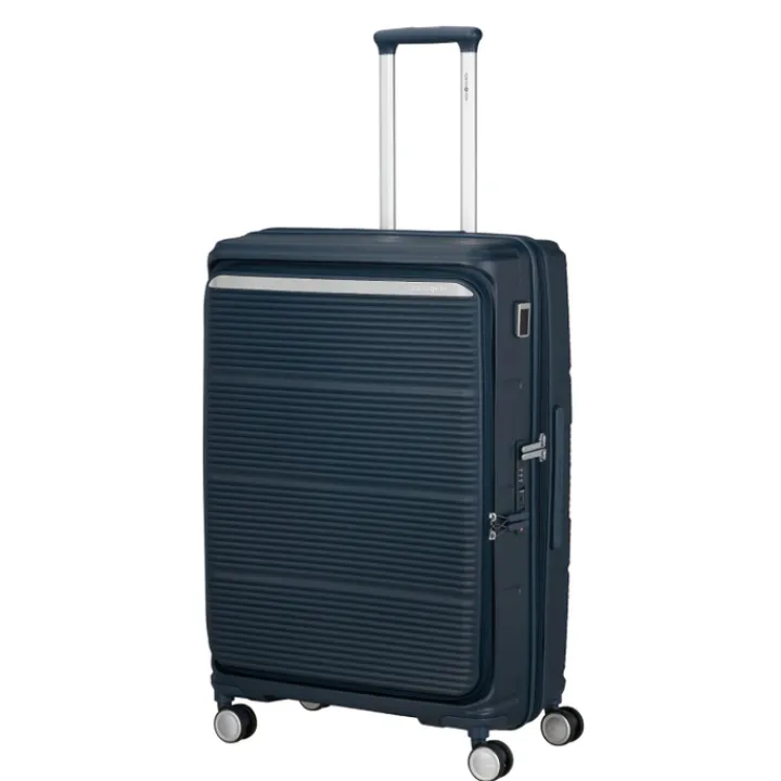 Reistrolleys|Reiskoffers>Samsonite Paralux HS Spinner 75 Expandable midnight blue