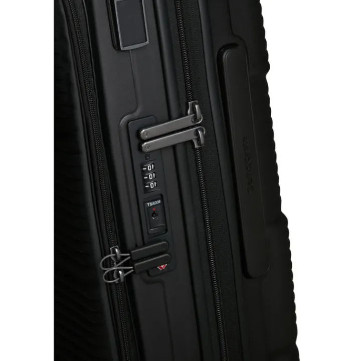 Transavia Trolleys|Handbagage Trolleys>Samsonite Paralux HS Spinner 55 Expandable black