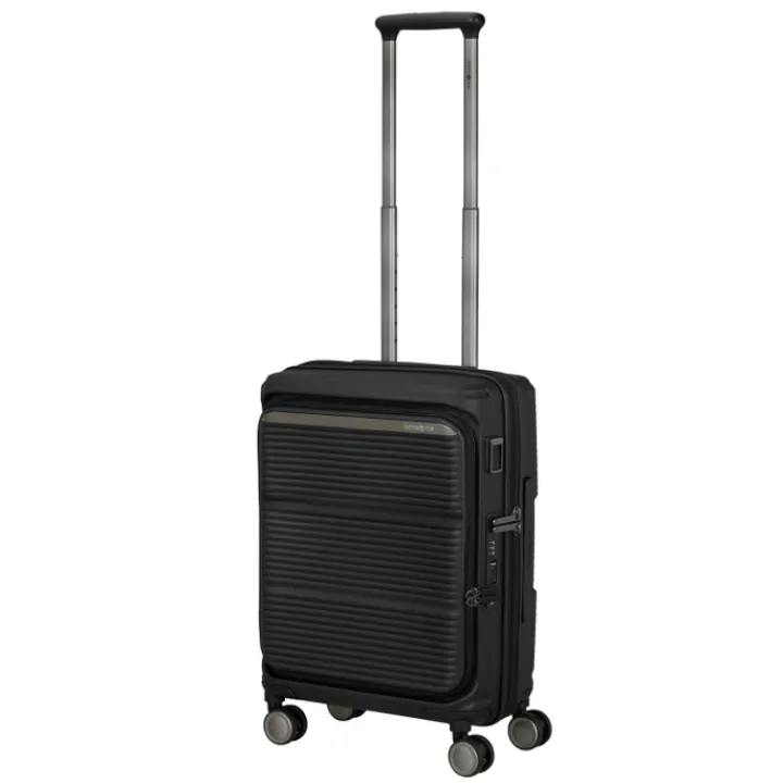 Transavia Trolleys|Handbagage Trolleys>Samsonite Paralux HS Spinner 55 Expandable black