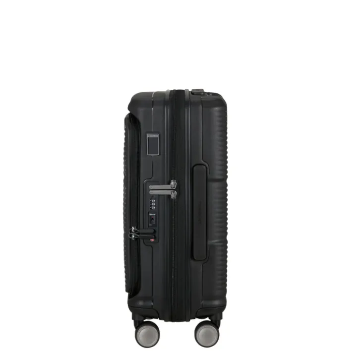 Transavia Trolleys|Handbagage Trolleys>Samsonite Paralux HS Spinner 55 Expandable black