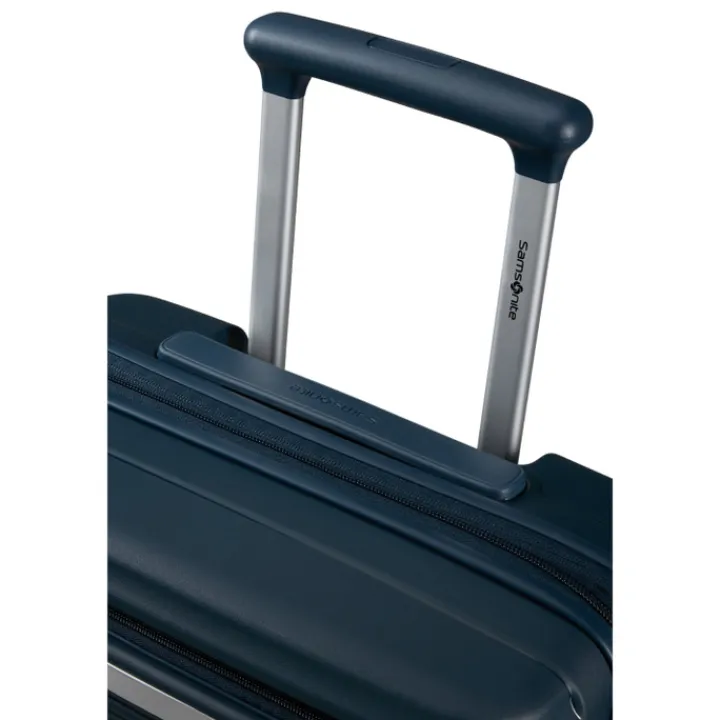 Transavia Trolleys|Handbagage Trolleys>Samsonite Paralux HS Spinner 55 Expandable midnight blue