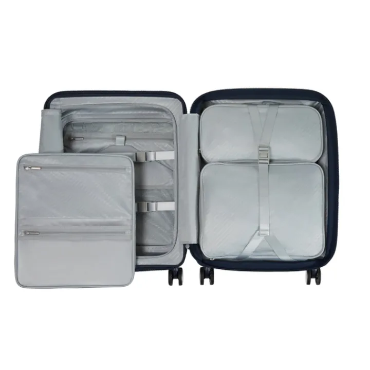 Transavia Trolleys|Handbagage Trolleys>Samsonite Paralux HS Spinner 55 Expandable midnight blue