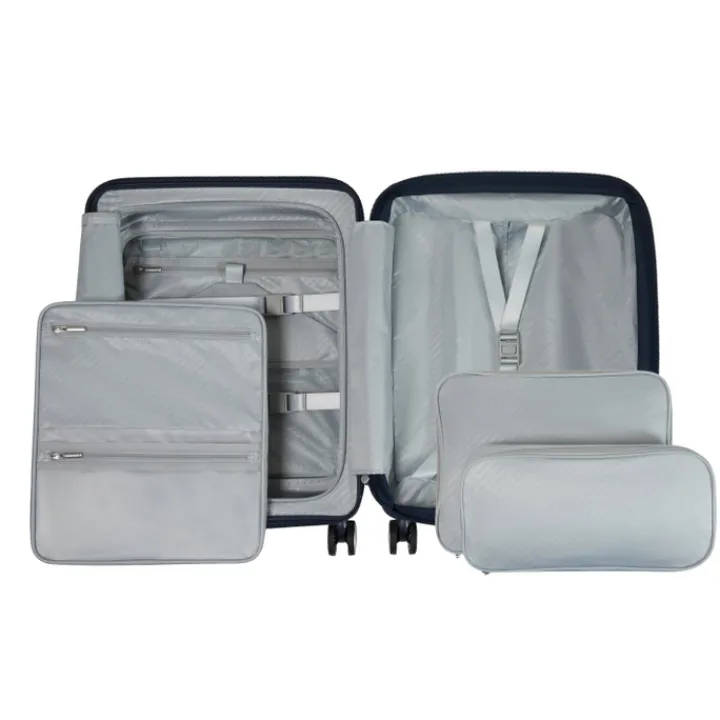 Transavia Trolleys|Handbagage Trolleys>Samsonite Paralux HS Spinner 55 Expandable midnight blue