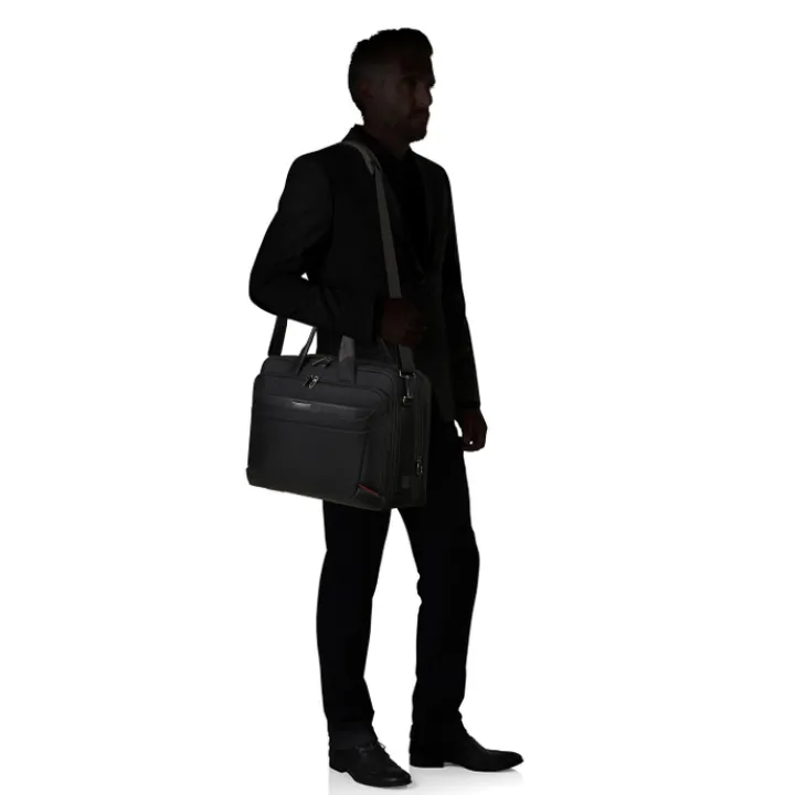 Herentassen|17.3 Inch Laptoptassen>Samsonite Pro-DLX 6 Bailhandle 17.3'' EXP black