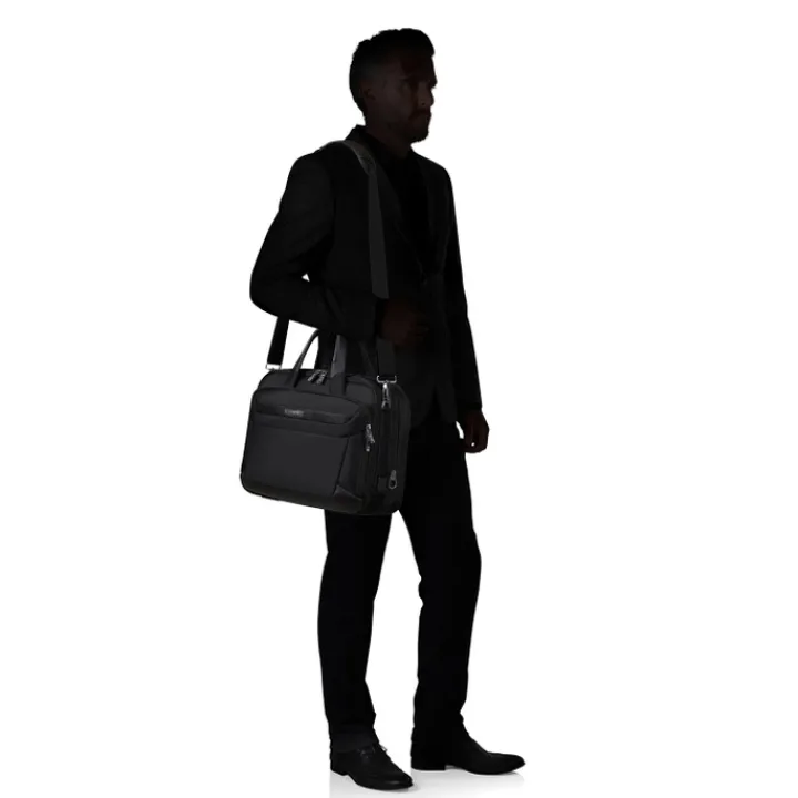 Herentassen|15.6 Inch Laptoptassen>Samsonite Pro-DLX 6 Bailhandle 15.6'' EXP black