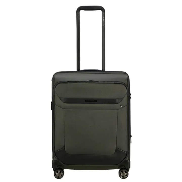 Transavia Trolleys|Handbagage Trolleys>Samsonite Pro-DLX 6 Spinner 55 EXP green