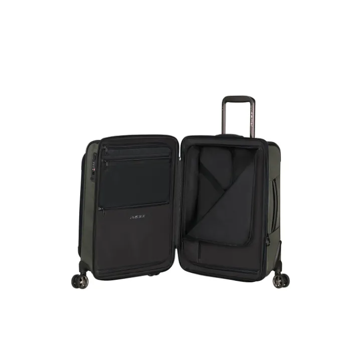 Transavia Trolleys|Handbagage Trolleys>Samsonite Pro-DLX 6 Spinner 55 EXP green