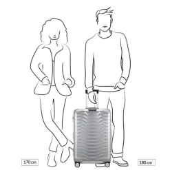 Reistrolleys|Reiskoffers>Samsonite Proxis Alu Spinner 69 aluminium