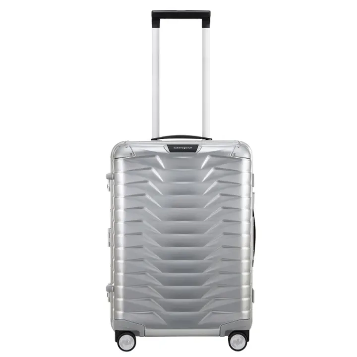 Transavia Trolleys|Handbagage Trolleys>Samsonite Proxis Alu Spinner 55 aluminium