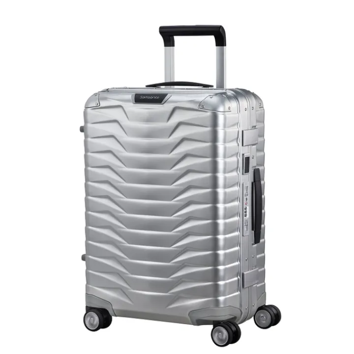 Transavia Trolleys|Handbagage Trolleys>Samsonite Proxis Alu Spinner 55 aluminium