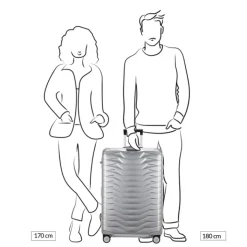 Reistrolleys|Reiskoffers>Samsonite Proxis Alu Spinner 76 aluminium