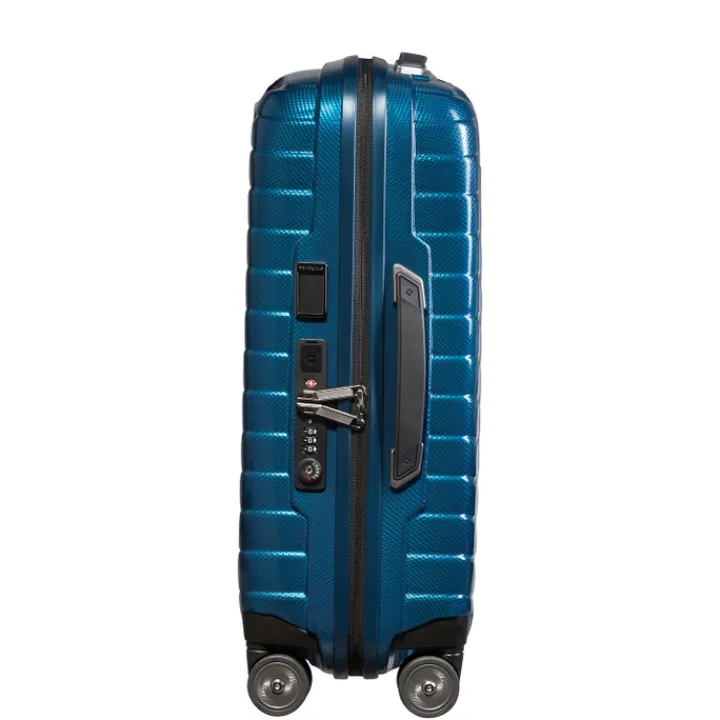 Transavia Trolleys|Ryanair Trolleys>Samsonite Proxis Spinner 55 Expandable petrol blue