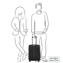 Transavia Trolleys|Ryanair Trolleys>Samsonite Proxis Spinner 55 Expandable black