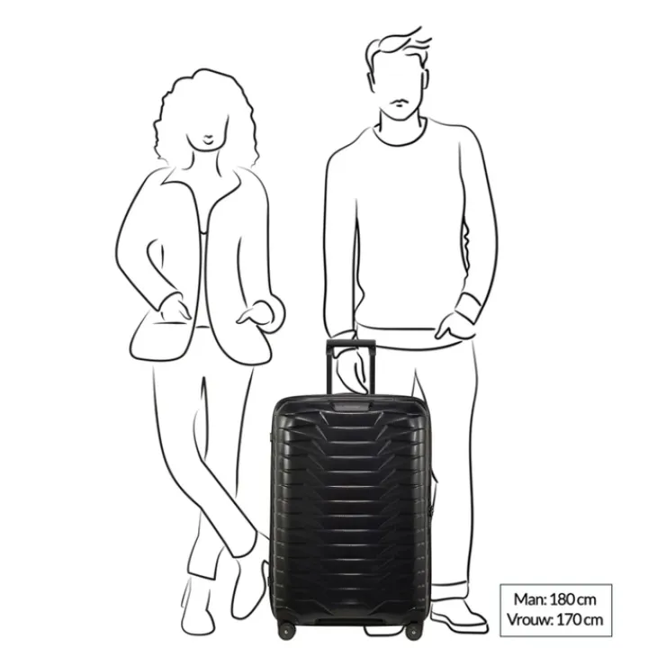 Reistrolleys|Reiskoffers>Samsonite Proxis Spinner 75 matt climbing ivy