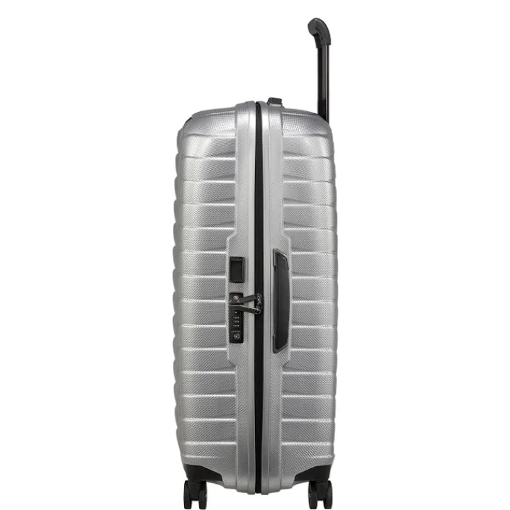 Reistrolleys|Reiskoffers>Samsonite Proxis Spinner 75 silver