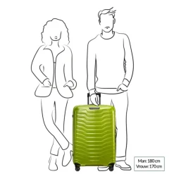 Reistrolleys|Reiskoffers>Samsonite Proxis Spinner 75 lime