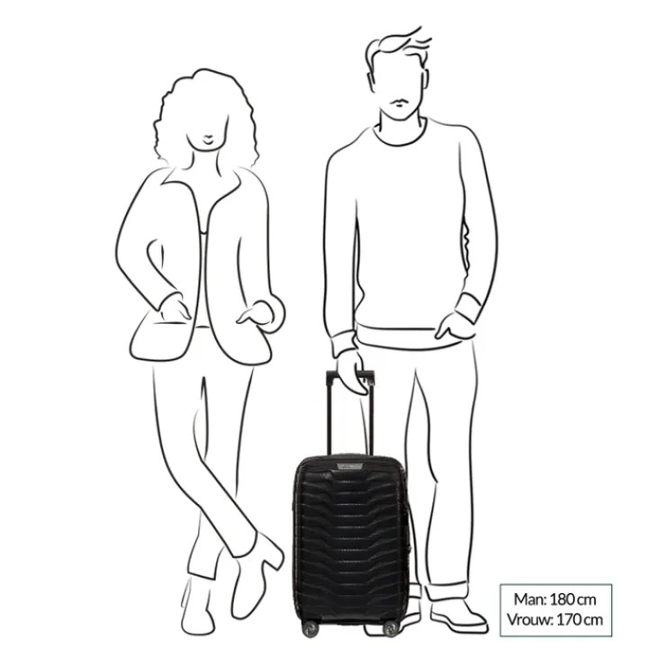 Transavia Trolleys|Klm Trolleys>Samsonite Proxis Spinner 55/35 Expandable matt climbing ivy
