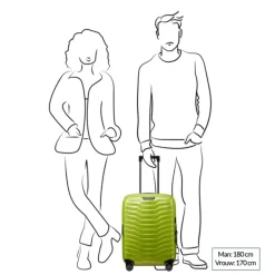Transavia Trolleys|Ryanair Trolleys>Samsonite Proxis Spinner 55 Expandable lime