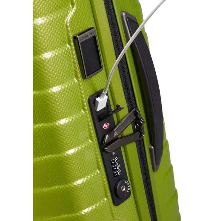 Transavia Trolleys|Ryanair Trolleys>Samsonite Proxis Spinner 55 Expandable lime
