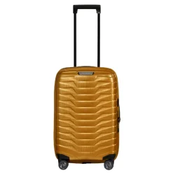 Transavia Trolleys|Klm Trolleys>Samsonite Proxis Spinner 55/35 Expandable honey gold