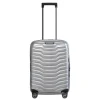 Transavia Trolleys|Ryanair Trolleys>Samsonite Proxis Spinner 55 Expandable silver