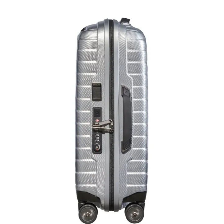 Transavia Trolleys|Ryanair Trolleys>Samsonite Proxis Spinner 55 Expandable silver