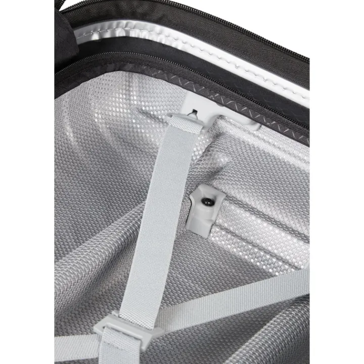 Transavia Trolleys|Ryanair Trolleys>Samsonite Proxis Spinner 55 Expandable silver