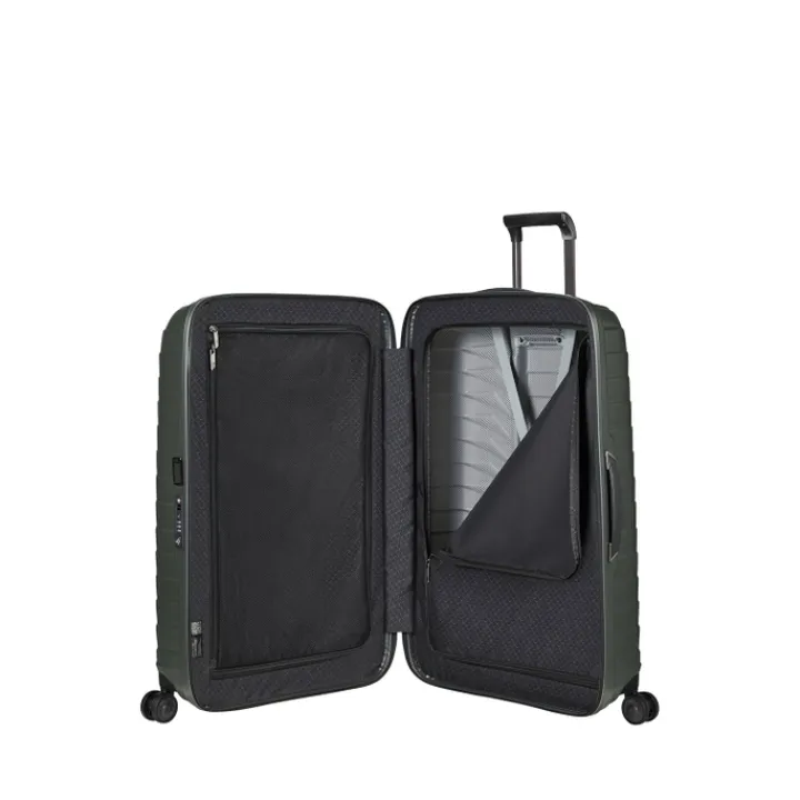 Reistrolleys|Lichtgewicht Koffers>Samsonite Proxis Spinner 86 matt climbing ivy