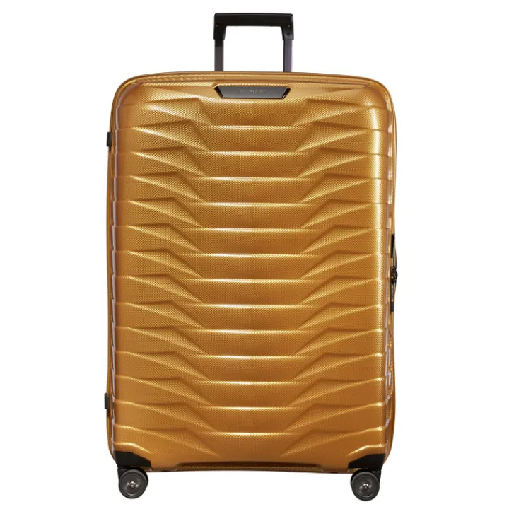 Reistrolleys|Reiskoffers>Samsonite Proxis Spinner 81 honey gold
