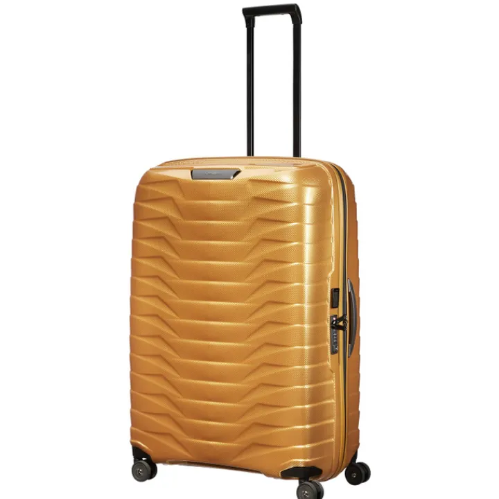 Reistrolleys|Reiskoffers>Samsonite Proxis Spinner 81 honey gold