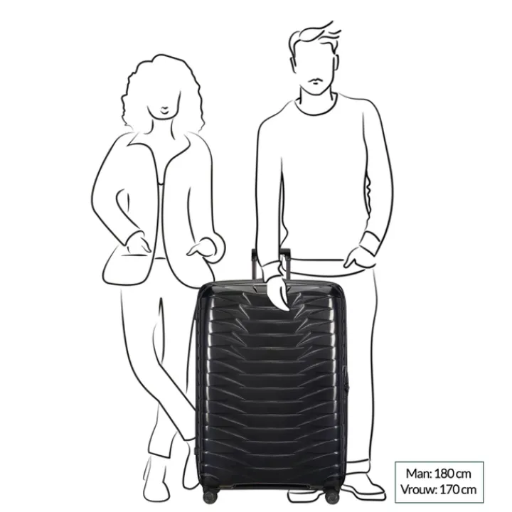 Reistrolleys|Reiskoffers>Samsonite Proxis Spinner 86 black