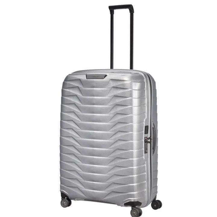 Reistrolleys|Harde Koffers>Samsonite Proxis Spinner 81 silver