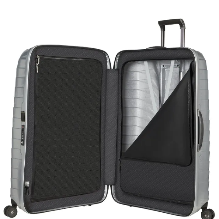 Reistrolleys|Harde Koffers>Samsonite Proxis Spinner 81 silver