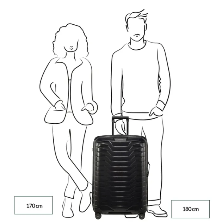 Reistrolleys|Reiskoffers>Samsonite Proxis Spinner 75/28 flame