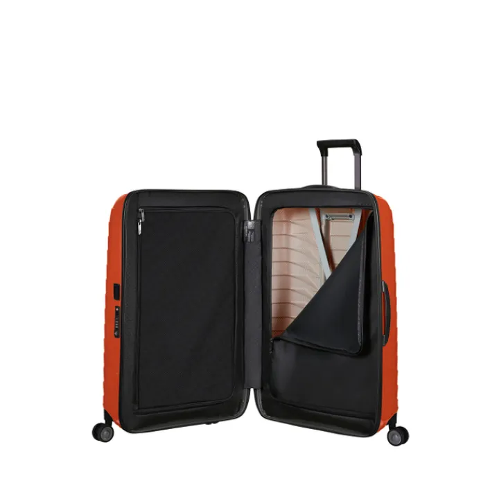 Reistrolleys|Reiskoffers>Samsonite Proxis Spinner 75/28 flame
