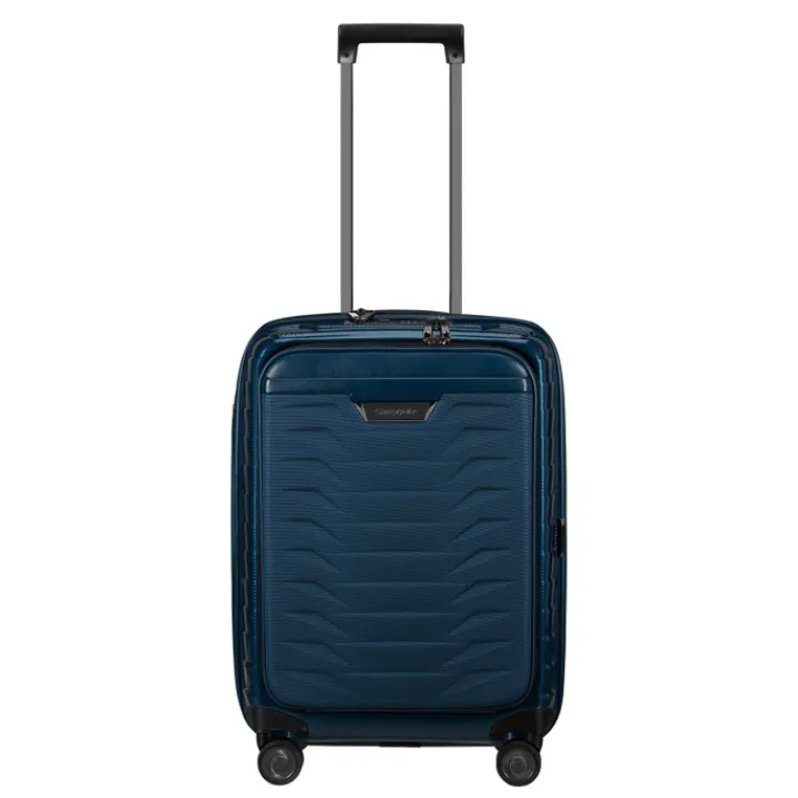 Transavia Trolleys|Handbagage Trolleys>Samsonite Proxis Spinner 55 Exp Easy Access petrol blue