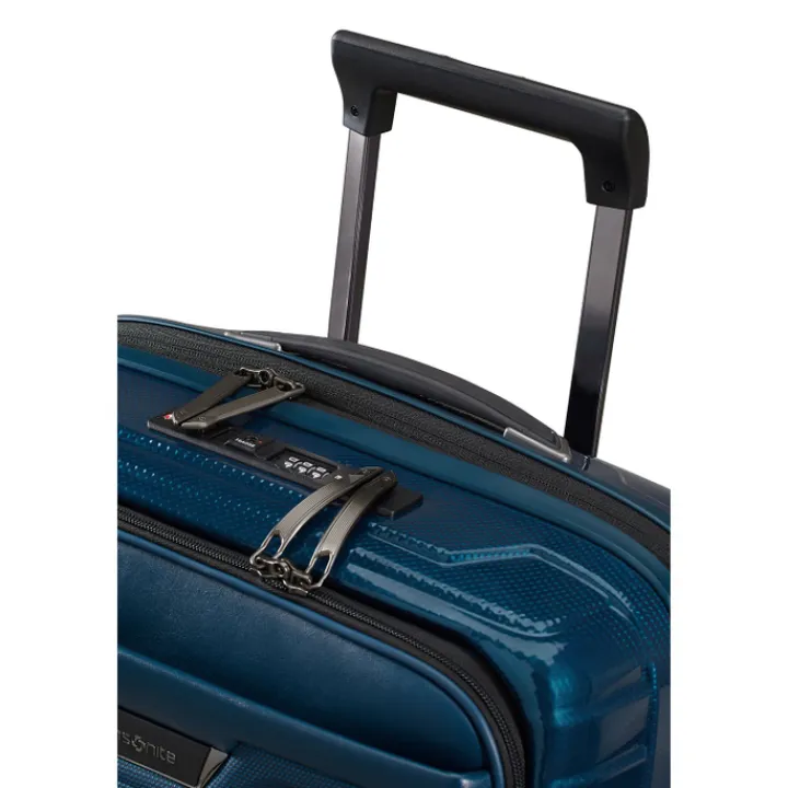 Transavia Trolleys|Handbagage Trolleys>Samsonite Proxis Spinner 55 Exp Easy Access petrol blue
