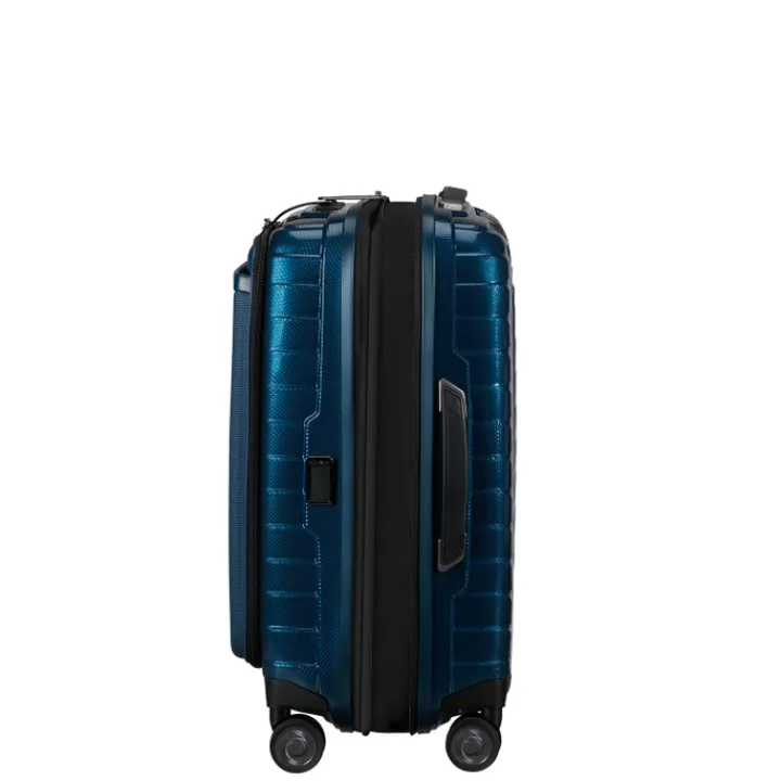 Transavia Trolleys|Handbagage Trolleys>Samsonite Proxis Spinner 55 Exp Easy Access petrol blue