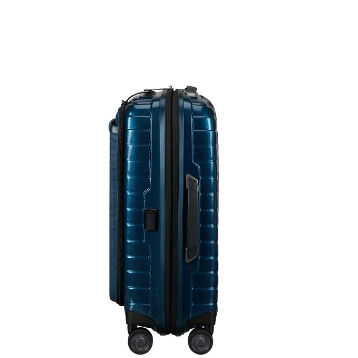 Transavia Trolleys|Handbagage Trolleys>Samsonite Proxis Spinner 55 Exp Easy Access petrol blue