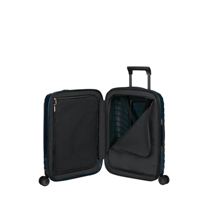Transavia Trolleys|Handbagage Trolleys>Samsonite Proxis Spinner 55 Exp Easy Access petrol blue