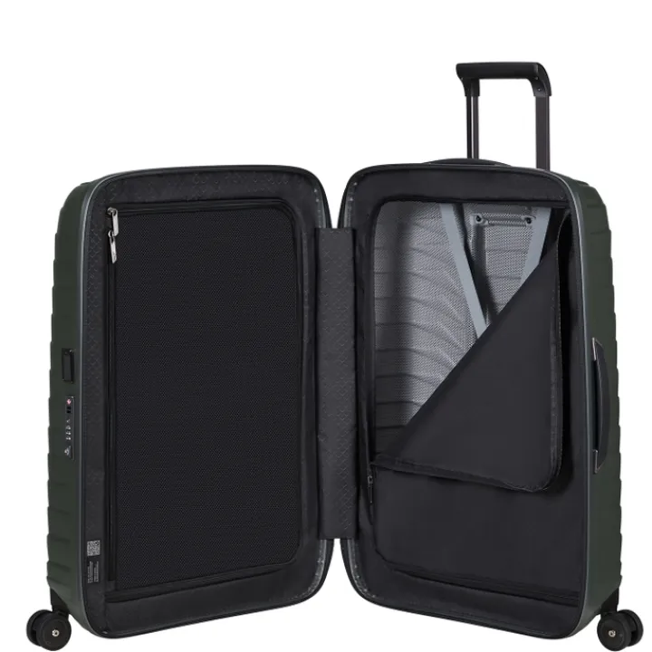 Reistrolleys|Reiskoffers>Samsonite Proxis Spinner 69 matt climbing ivy