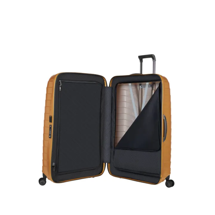Reistrolleys|Reiskoffers>Samsonite Proxis Spinner 86 honey gold